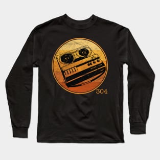 Vintage Reel to Reel Tape Recorder Long Sleeve T-Shirt